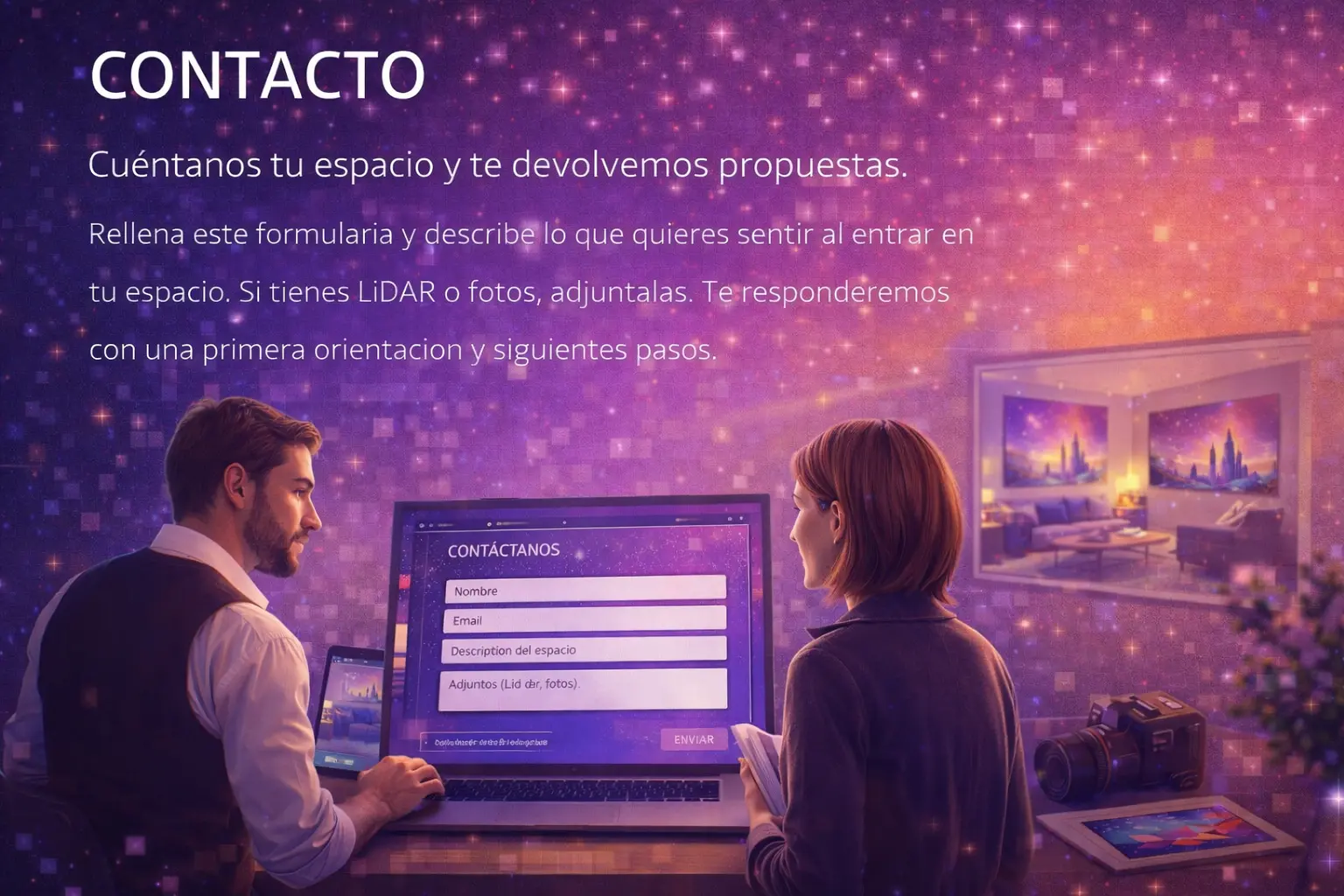 Contacto Tuartistia: envíanos tu espacio para recibir propuestas artísticas personalizadas